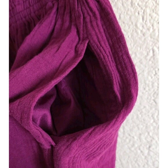 Pact 100% Organic Cotton Coastal Double Gauze Lavender Midi Dress Size XL - Picture 5 of 10